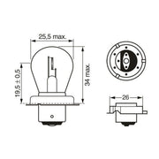 Bosch Car Light Bulb S3 6V 15W 1 987 302 606