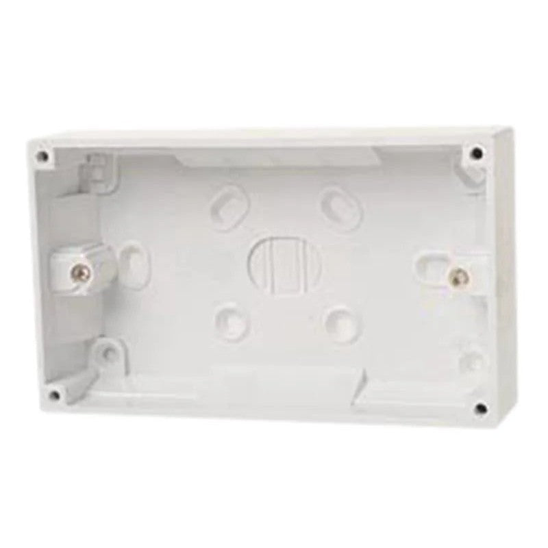 Dencon Pattress Box 32mm 2 Gang 8900NB - 8900NB