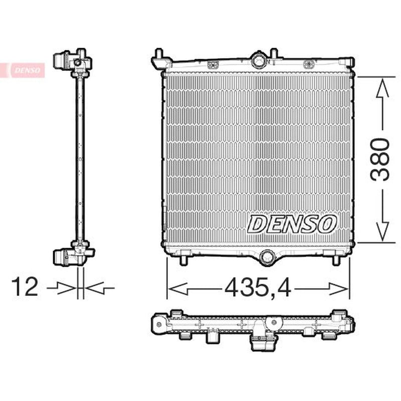 Denso Engine Radiator DRM21105