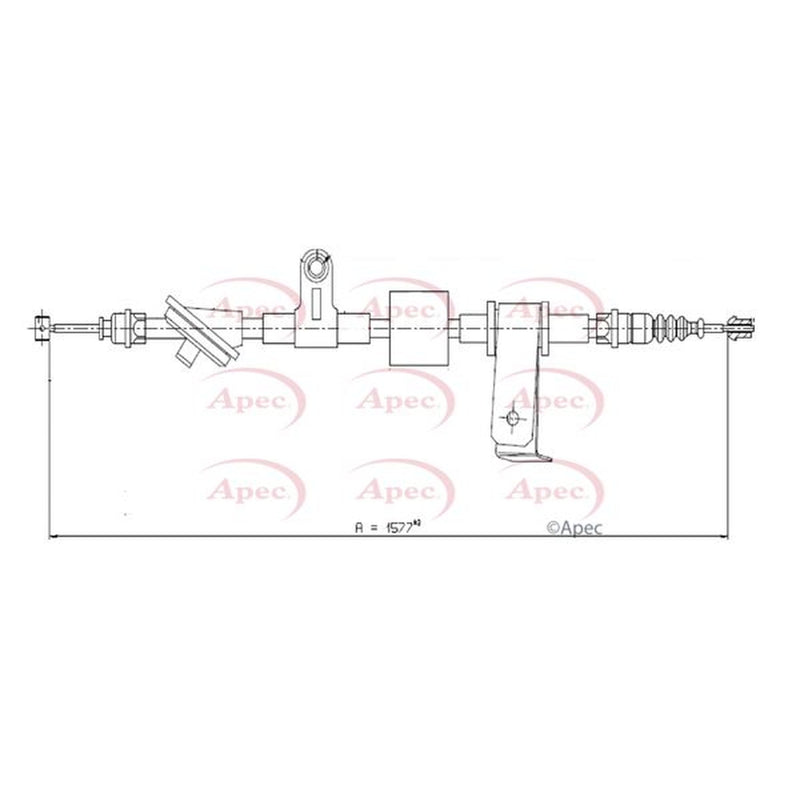 Apec Handbrake Cable Right Rear CAB1596