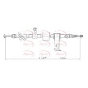 Apec Handbrake Cable Right Rear CAB1596