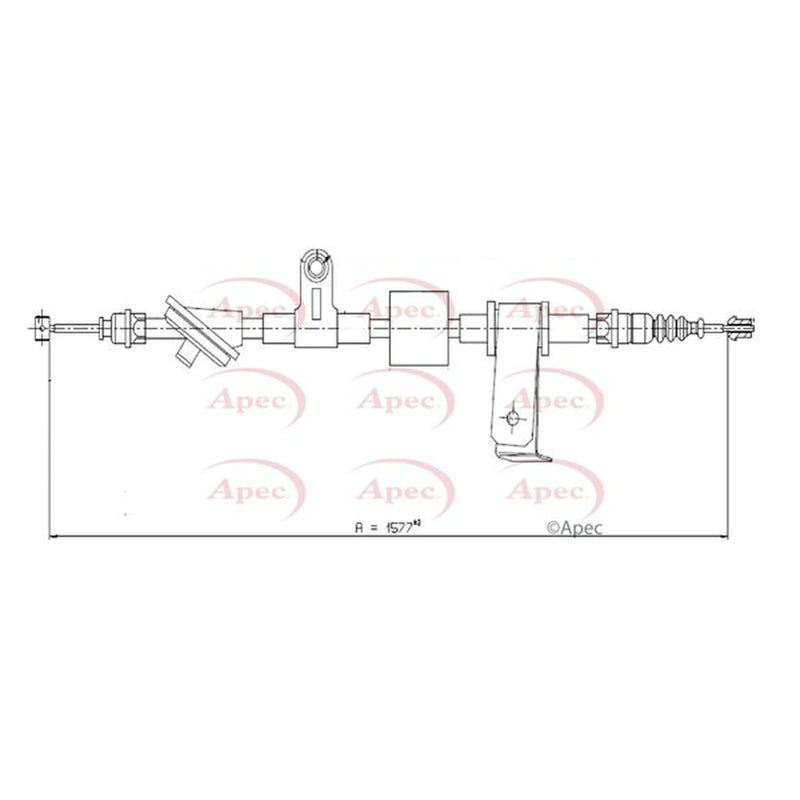Apec Handbrake Cable Right Rear CAB1596