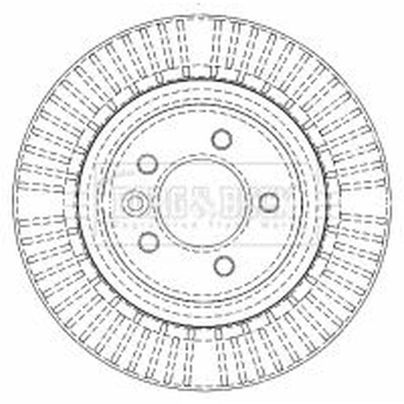 Borg & Beck 2 x Vented Front Brake Discs BBD5912S