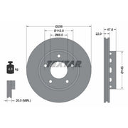Textar 2 x Rear Brake Discs 92174205