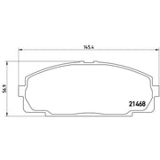Brembo 4 x Front Brake Pad Set P83092