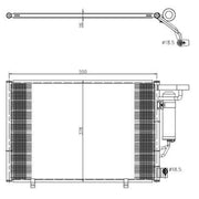 NRF Air Conditioning Condenser 350456