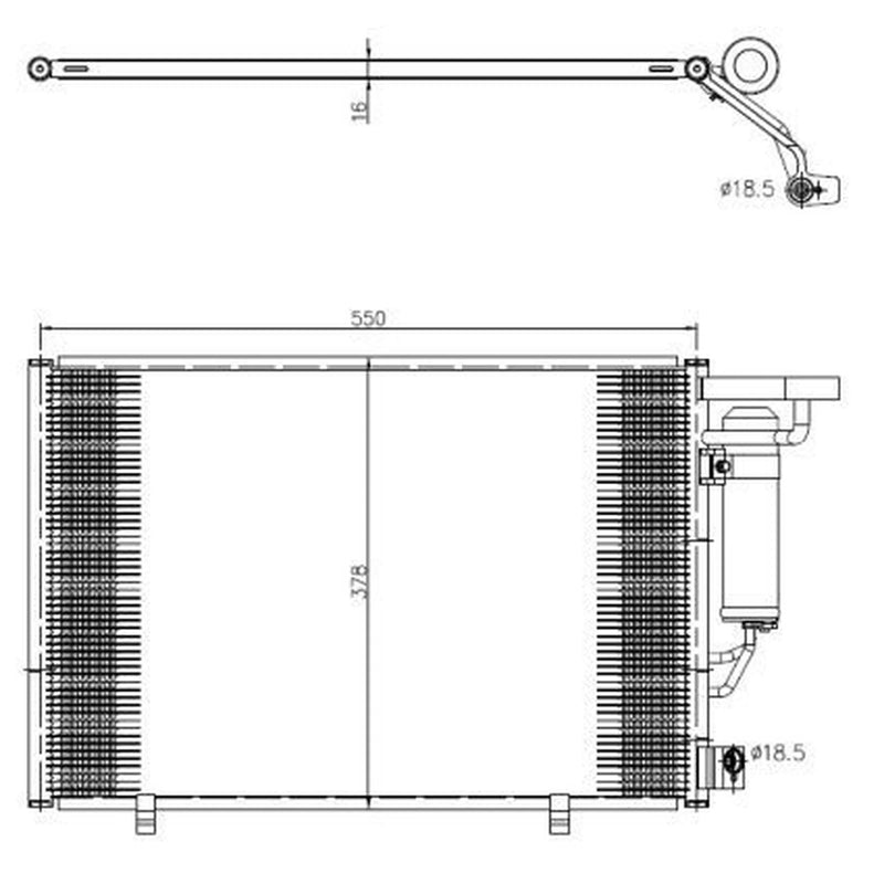 NRF Air Conditioning Condenser 350456