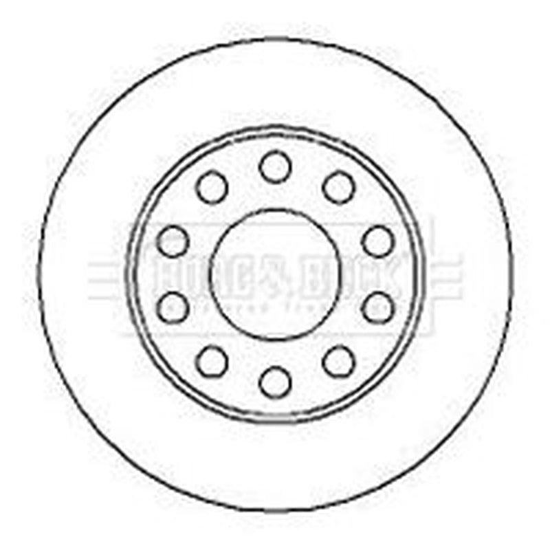 Borg & Beck 2 x Solid Rear Brake Discs BBD4273
