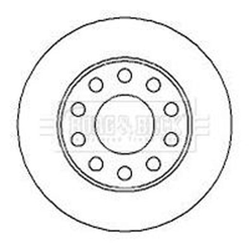 Borg & Beck 2 x Solid Rear Brake Discs BBD4273