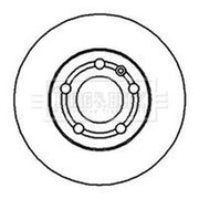 Borg & Beck 2 x Front Brake Discs BBD4064