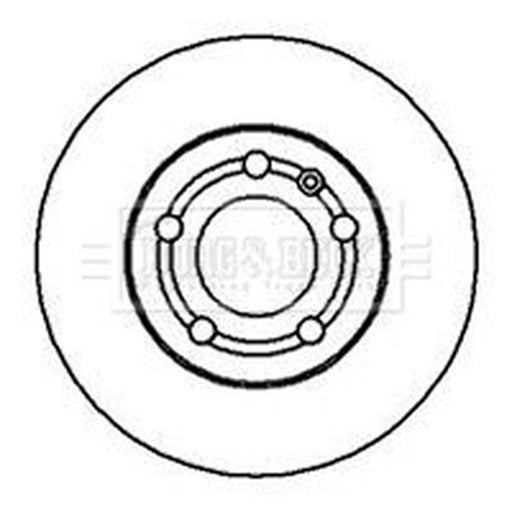 Borg & Beck 2 x Front Brake Discs BBD4064