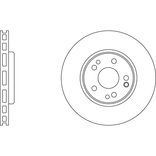 Apec Brake Disc Front Fits Mercedes 190 Series 300 500 600 Sl Class Apec  - Town Parts