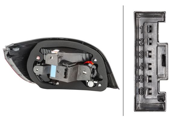 Hella 2VP 008 679-121 Tail Light Assembly