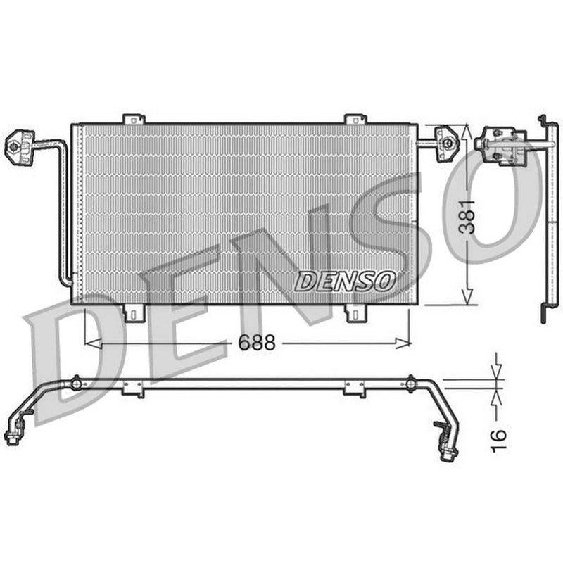 Denso Air Conditioning Condenser DCN23023