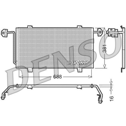 Denso Air Conditioning Condenser DCN23023