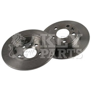 Key Parts 2 x Solid Rear Brake Discs KBD4213