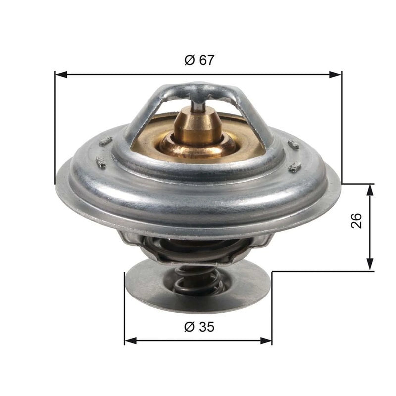 Gates Thermostat,Coolant TH13287G1