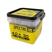 ForgeFix Spectre™ PZ Compatible Wood Screw CSK ZYP 4.0 x 30mm Tub 1400