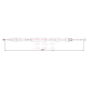 Apec Handbrake Cable Left Rear CAB1585