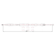 Apec Handbrake Cable Left Rear CAB1585