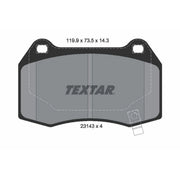 Textar Rear Brake Pad Set 2314301