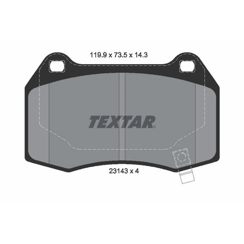 Textar Rear Brake Pad Set 2314301