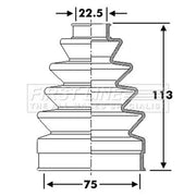 First Line Drive Shaft Bellow Kit Front Left FCB6275