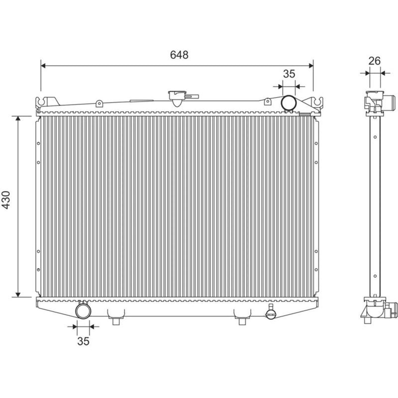 Valeo Engine Radiator 701369