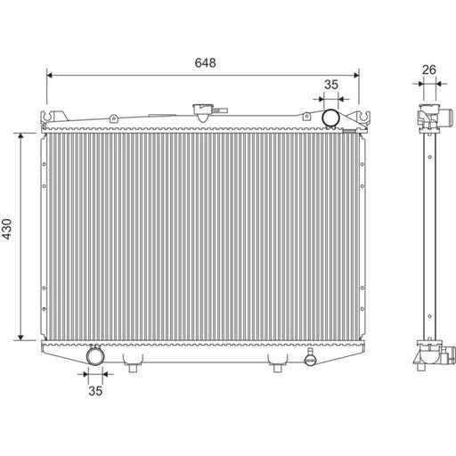 Valeo Engine Radiator 701369