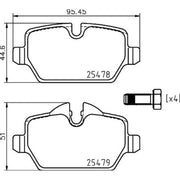 DON Rear Brake Pad Set PCP1410