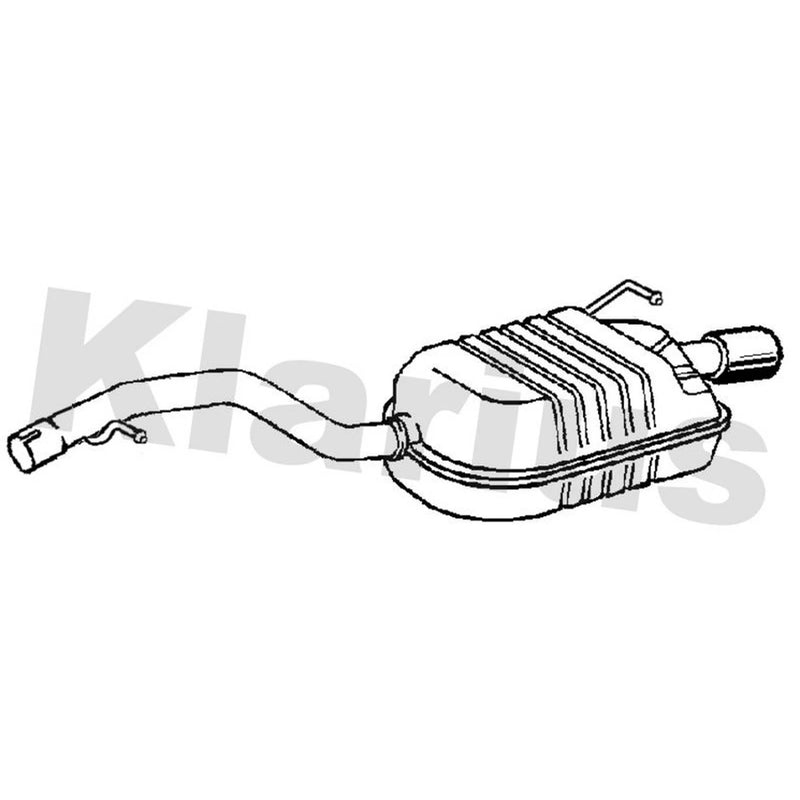 Klarius Box With Tail Pipe Rear VO485Q