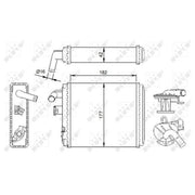 NRF Heater Matrix Core Heat Exchanger 54282