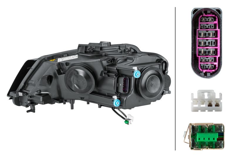 Hella Headlight Headlamp D3S (Gas Discharge Lamp) Right