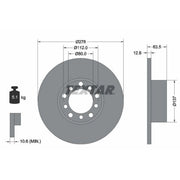 Textar 2 x Solid Front Brake Discs 92009500
