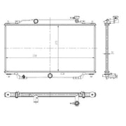 NRF Engine Radiator 550024