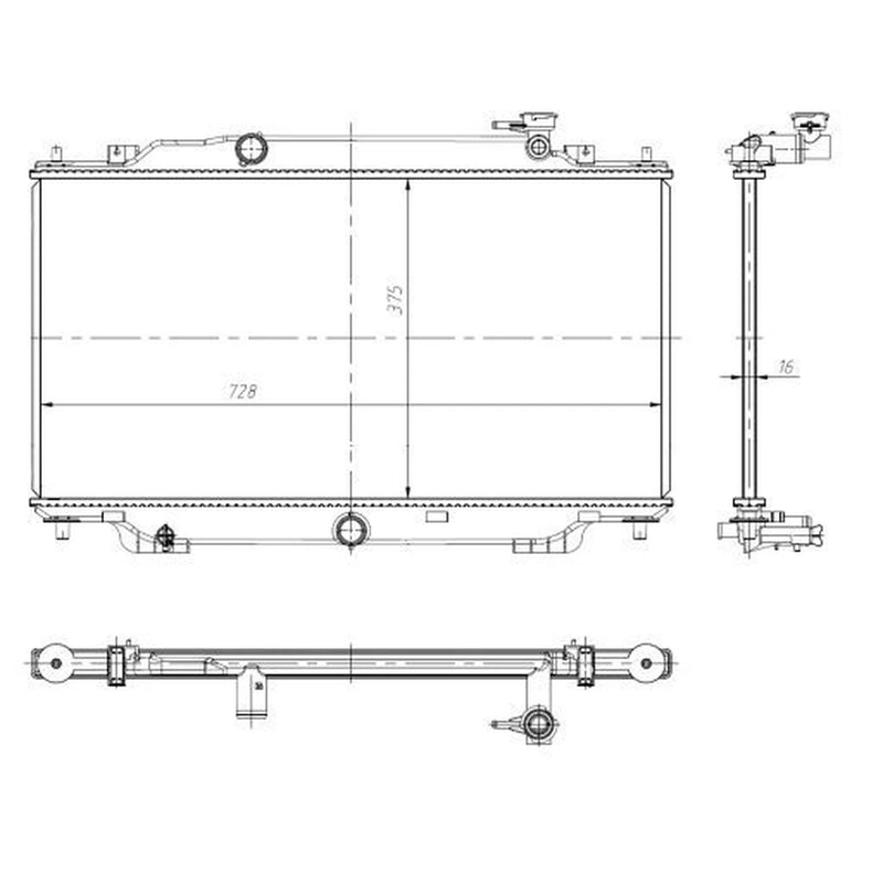 NRF Engine Radiator 550024