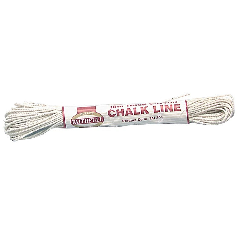 Faithfull 304 Thick Cotton Chalk Line 18m (Box 12) - FAI304
