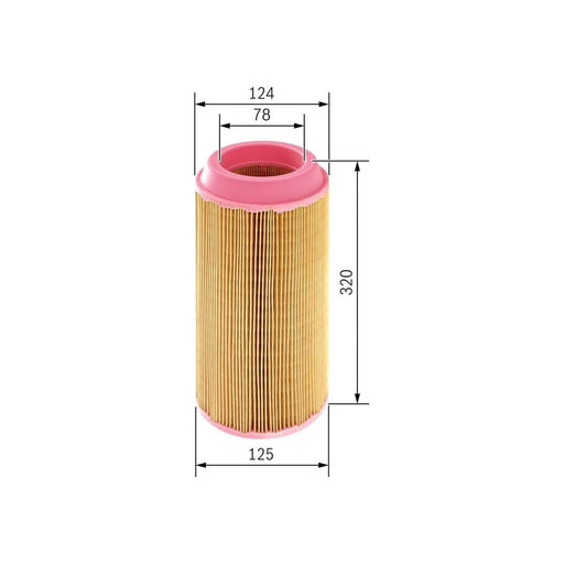 Genuine Bosch Cv Air Filter S3557 1457433557 Bosch  - Town Parts