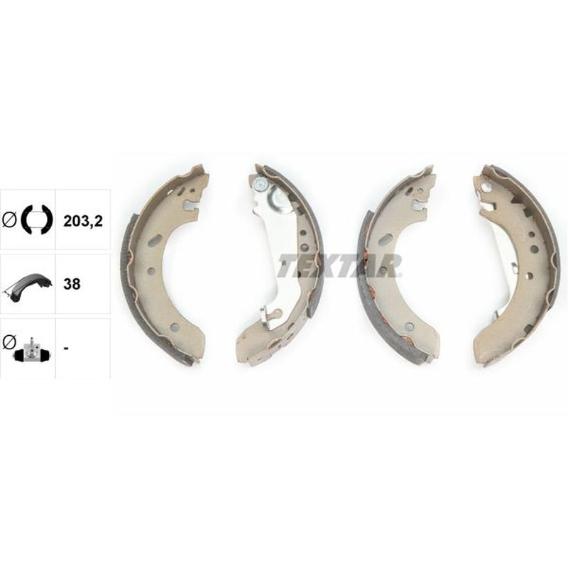 Textar Brake Shoe Set Axle Kit 91048900