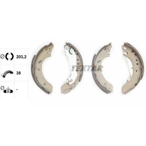 Textar Brake Shoe Set Axle Kit 91048900