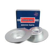 Borg & Beck 2 x Solid Rear Brake Discs BBD5165
