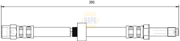 NAPA Brake Hydraulic Hose Line Front