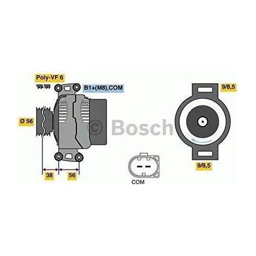 Bosch Reman Alternator 8137 0986081370 Bosch  - Town Parts