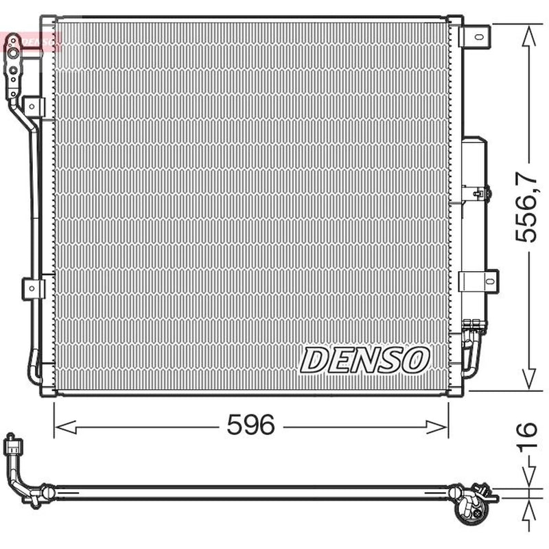 Denso Air Conditioning Condenser DCN14004