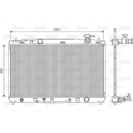 Valeo Engine Radiator 701595
