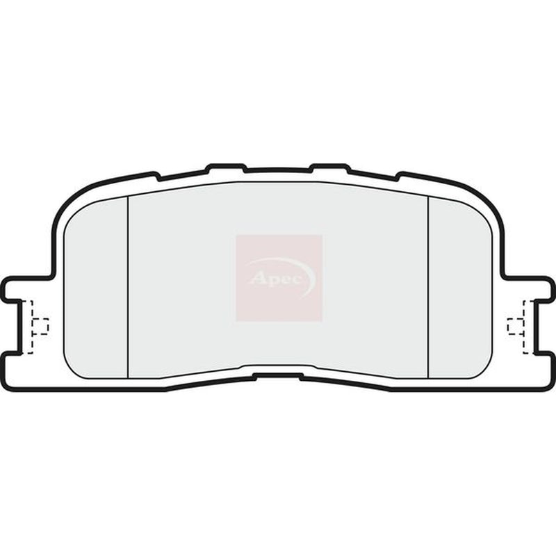 Apec Rear Brake Pad Set PAD1471
