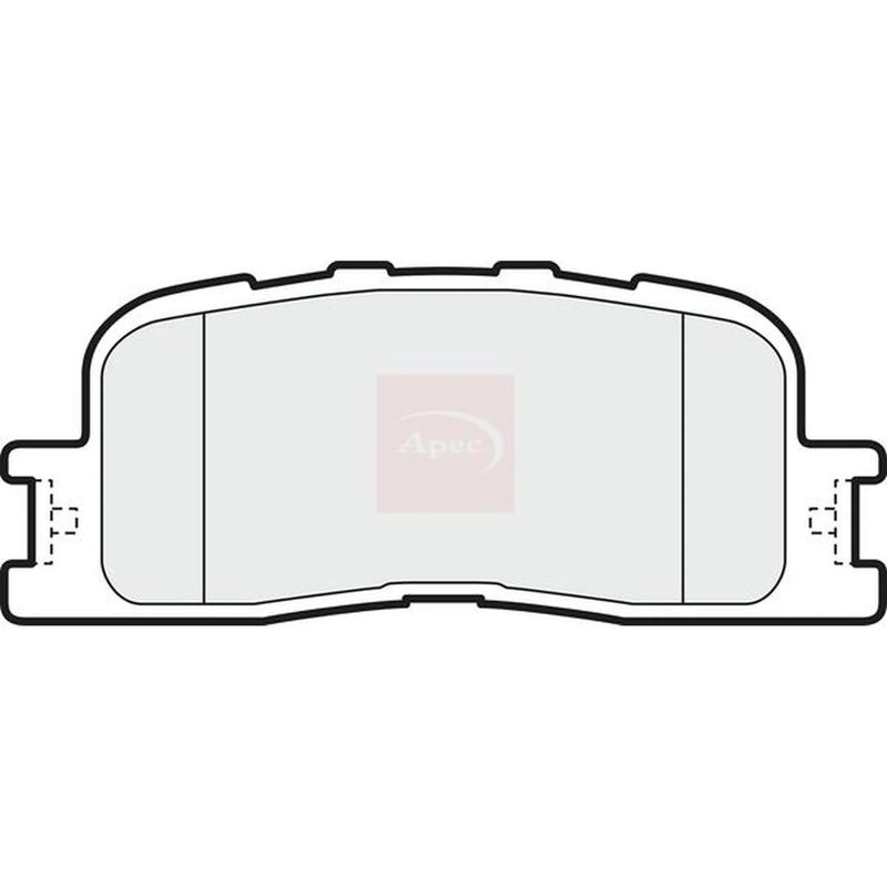 Apec Rear Brake Pad Set PAD1471