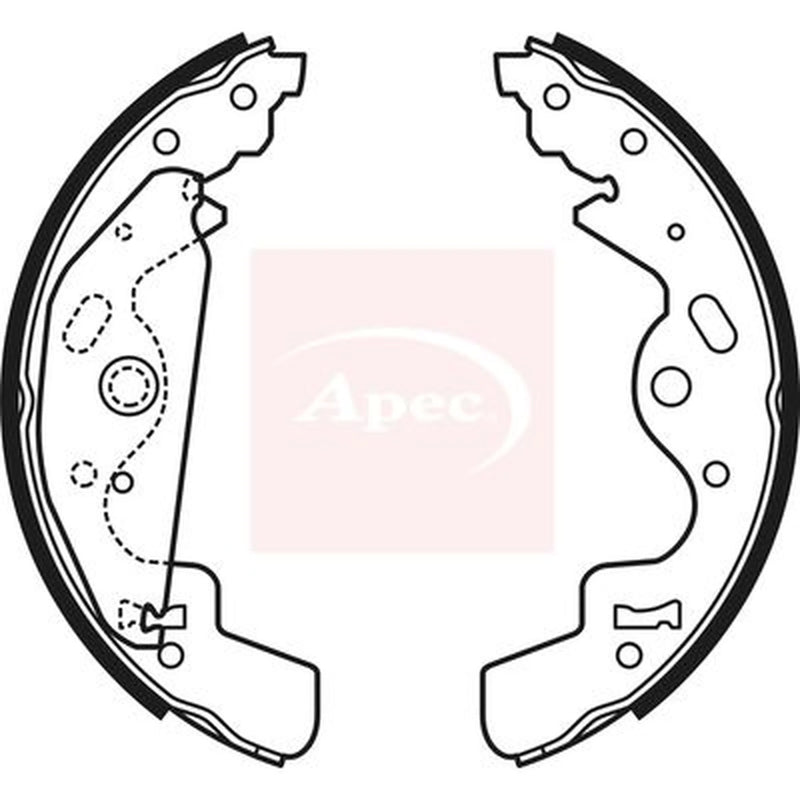 Apec Brake Shoe Set Axle Kit SHU673