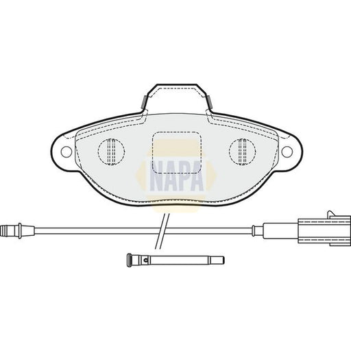NAPA Front Brake Pad Set NBP1062