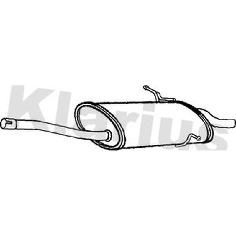 Klarius Box With Tail Pipe Rear BM335D